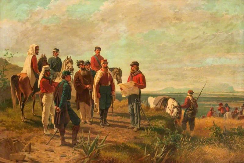 Garibaldi vicino a Palermo